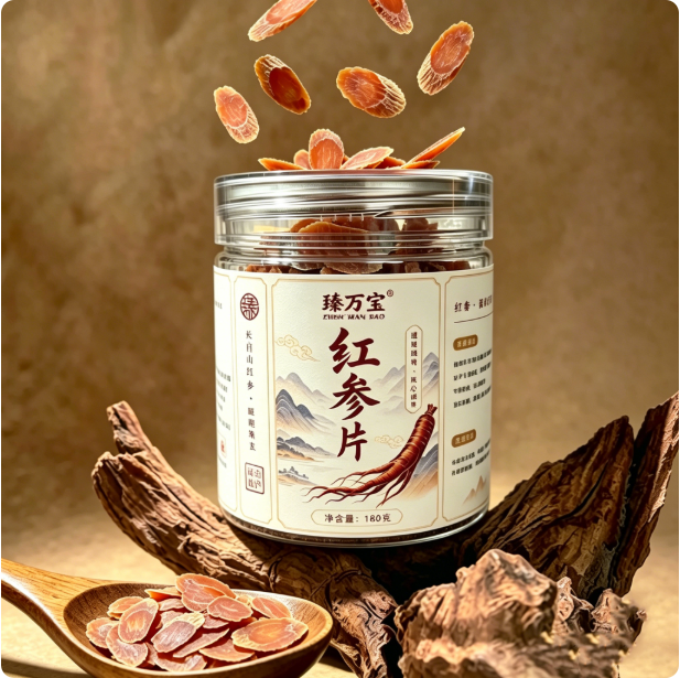 红参片(长白山产区·蒸制切片)